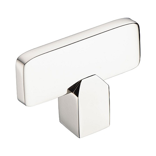 Ручка кнопка Т-образная 0754-080 цвет глянцевый никель длина 50 мм   