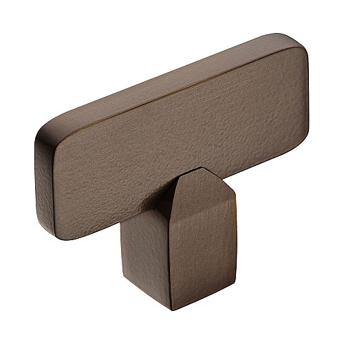 Ручка кнопка Т-образная 0754-133 цвет состаренная бронза длина 50 мм    