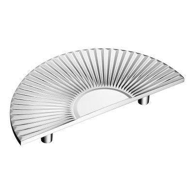 Ручка скоба полукруглая геометрия 1193 096MP02 глянцевый хром 160 мм крепление 96 мм Ручка скоба полукруглая геометрия 1193 096MP02 глянцевый хром 160 мм крепление 96 мм