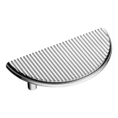 Ручка скоба полукруглая 1197 064MP02 цвет глянцевый хром ширина 100 мм крепление 64 мм 