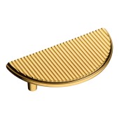 Ручка скоба полукруглая 1197 064MP11 цвет глянцевое золото ширина 100 мм крепление 64 мм 