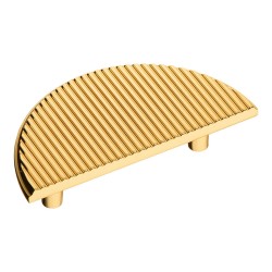 Ручка скоба полукруглая 1197 064MP11 цвет глянцевое золото ширина 100 мм крепление 64 мм 