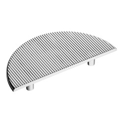 Ручка скоба полукруглая 1197 096MP02 цвет глянцевый хром ширина 160 мм крепление 96 мм 