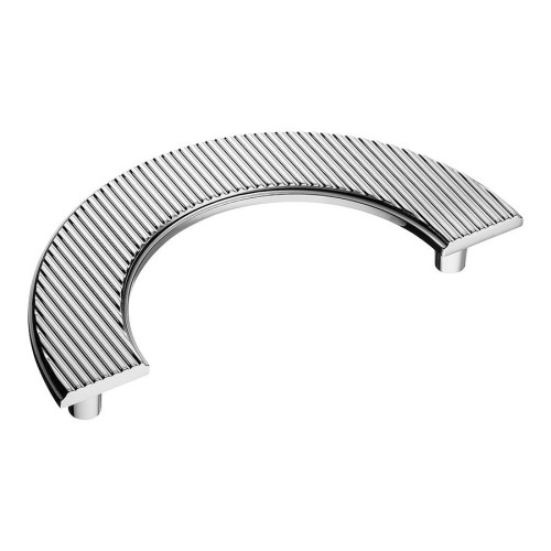 Ручка скоба полукруглая 1197 128MP02 цвет глянцевый хром ширина 160 мм, крепление 128 мм 