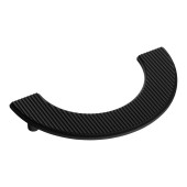 Ручка скоба полукруглая 1197 128MP24 цвет черный матовый ширина 160 мм крепление 128 мм 