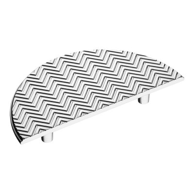 Ручка скоба полукруглая геометрия 1198 096MP02 глянцевый хром ширина 160 мм