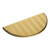 Ручка скоба полукруглая 1198 096MP11 глянцевое золото ширина 160 мм, крепление 96 мм