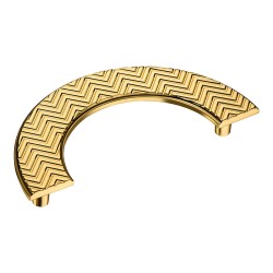 Ручка скоба полукруглая геометрия 1198 128MP11 глянцевое золото длина 160 мм крепление 128 мм Ручка скоба полукруглая геометрия 1198 128MP11 глянцевое золото длина 160 мм крепление 128 мм