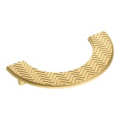 Ручка скоба полукруглая 1198 128MP35 матовое золото длина 160 мм, крепление 128 мм 