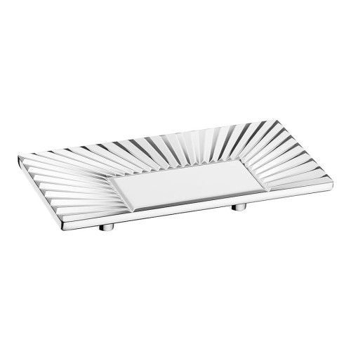 Ручка скоба прямоугольная 1205 064MP02 глянцевый хром длина 128 мм, крепление 64 мм 