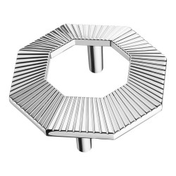 Ручка скоба 1213 064MP02 цвет глянцевый хром ширина 88 мм, крепление 64 мм 