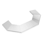 Ручка скоба 1213 128MP02 цвет глянцевый хром ширина 160 мм, крепление 128 мм