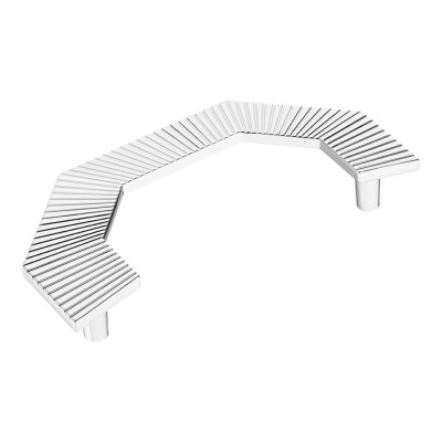 Ручка скоба 1213 128MP02 цвет глянцевый хром ширина 160 мм, крепление 128 мм