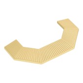 Ручка скоба 1213 128MP35 цвет матовое золото ширина 160 мм, крепление 128 мм