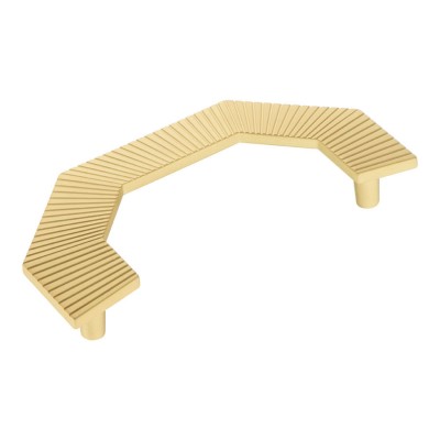 Ручка скоба 1213 128MP35 цвет матовое золото ширина 160 мм, крепление 128 мм