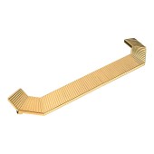 Ручка скоба 1213 224MP11 цвет глянцевое золото длина 248 мм, крепление 224 мм