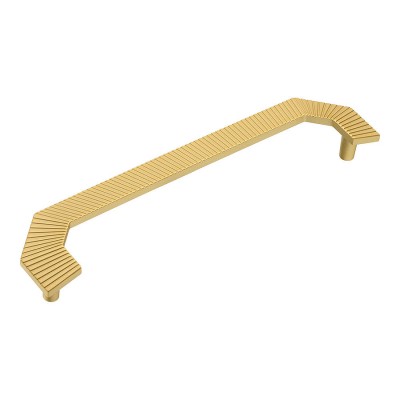 Ручка скоба геометрия 1213 224PC35цвет матовое золото длина 248 мм 