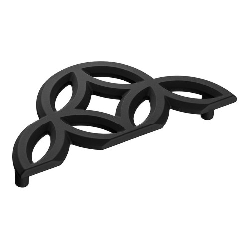 Ручка скоба 1283 128PC24 цвет черный длина 147 мм, крепление 128 мм 