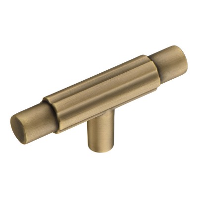 Ручка кнопка геометрия Т-образная 15.299.00.04 старая бронза