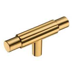 Ручка кнопка геометрия Т-образная 15.299.00.19 отделка золото  