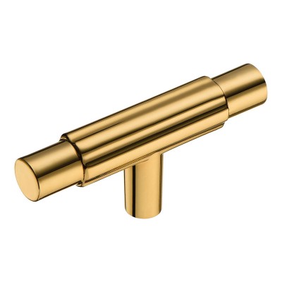 Ручка кнопка геометрия Т-образная 15.299.00.19 отделка золото  