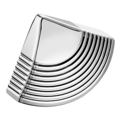 Ручка кнопка треугольная 2025.064 Chrome цвет глянцевый хром длина 72 мм крепление 64 мм  