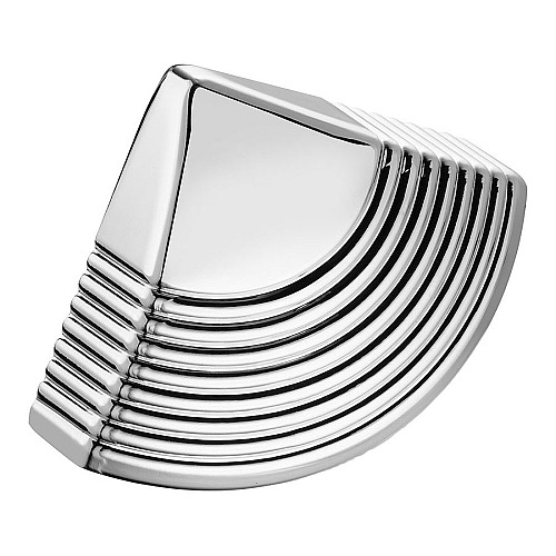 Ручка кнопка треугольная 2025.064 Chrome цвет глянцевый хром длина 72 мм, крепление 64 мм 