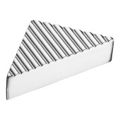 Ручка кнопка треугольная 2075.032 Chrome цвет глянцевый хром длина 82 мм крепление 32 мм 