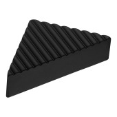 Ручка кнопка треугольная 2075.032 Matt Black цвет черный матовый длина 82 мм крепление 32 мм  