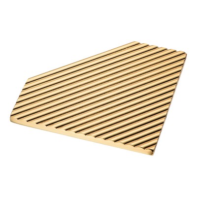 Ручка кнопка треугольная 2075.064 Gold цвет глянцевое золото длина 152 мм крепление 64 мм  