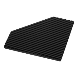 Ручка кнопка треугольная 2075.064 Matt Black цвет черный матовый длина 152 мм крепление 64 мм   