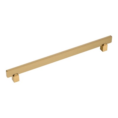 Ручка скоба 2554-011-256 цвет сатинированная латунь длина 295 мм, крепление 256 мм