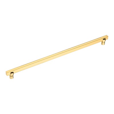 Ручка скоба 2557-003-320 цвет глянцевое золото длина 350 мм, крепление 320 мм