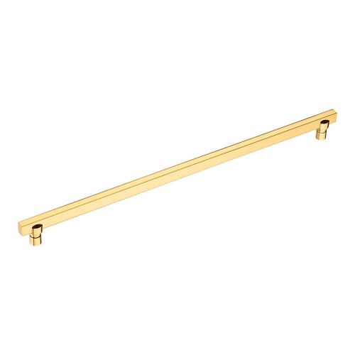 Ручка скоба 2557-003-320 цвет глянцевое золото длина 350 мм, крепление 320 мм