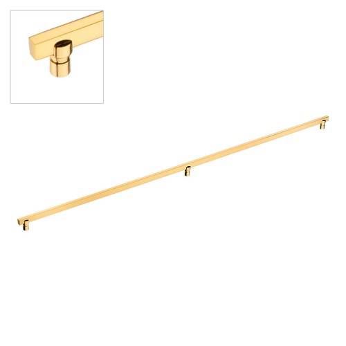 Ручка скоба 2557-003-768 цвет глянцевое золото длина 800 мм, крепление 768 мм