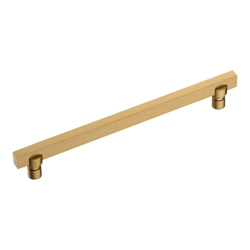 Ручка скоба 2557-011-160 цвет сатинированная латунь длина 190 мм, крепление 160 мм 