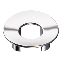 Ручка кнопка круглая 281032MP02 цвет глянцевый хром диаметр 56 мм крепление 32 мм  