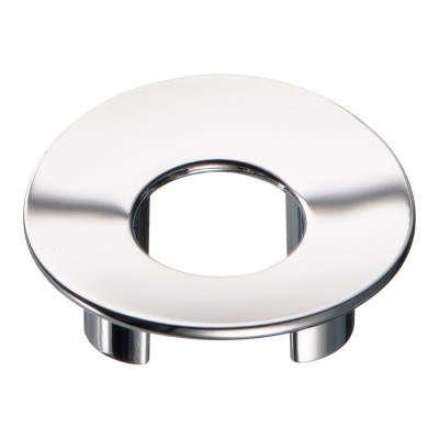 Ручка кнопка круглая 281032MP02 цвет глянцевый хром диаметр 56 мм крепление 32 мм  