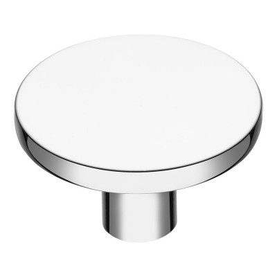 Ручка кнопка круглая 35-Chrome цвет глянцевый хром диаметр 40 мм 