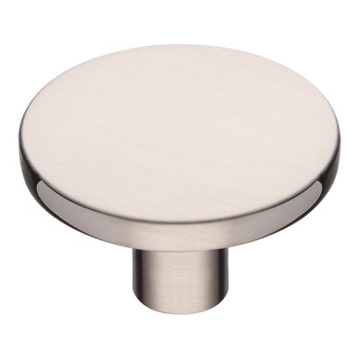 Ручка кнопка круглая 35-Inox цвет никель диаметр 40 мм  