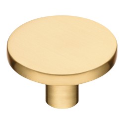 Ручка кнопка круглая 35-Matt Gold цвет сатинированное золото диаметр 40 мм   