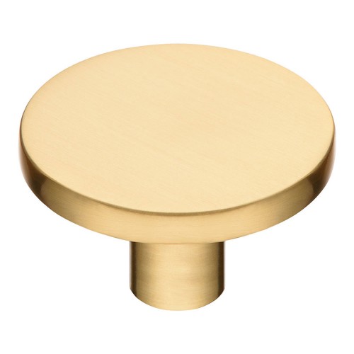 Ручка кнопка круглая 35-Matt Gold цвет сатинированное золото диаметр 40 мм