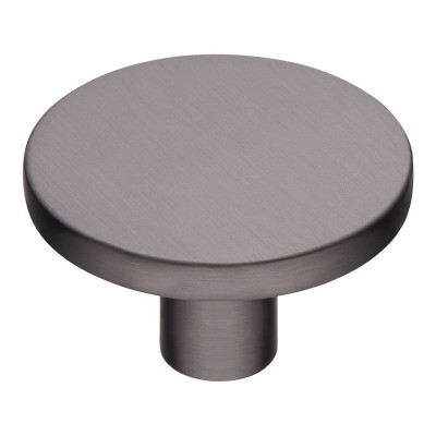 Ручка кнопка круглая 35-Titanium цвет графит диаметр 40 мм Ручка кнопка круглая 35-Titanium цвет графит диаметр 40 мм