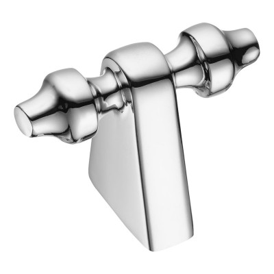 Ручка кнопка 4121 016MP02 цвет глянцевый хром длина 55 мм крепление 16 мм 