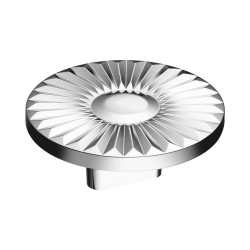 Ручка кнопка круглая геометрия 4193 016MP02 глянцевый хром диаметр 60 мм крепление 16 мм Ручка кнопка круглая геометрия 4193 016MP02 глянцевый хром диаметр 60 мм крепление 16 мм