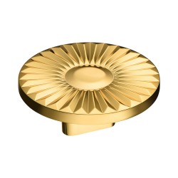 Ручка кнопка круглая геометрия 4193 016MP11 глянцевое золото диаметр 60 мм крепление 16 мм Ручка кнопка круглая геометрия 4193 016MP11 глянцевое золото диаметр 60 мм крепление 16 мм