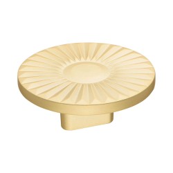 Ручка кнопка круглая геометрия 4193 016PC35 матовое золото диаметр 60 мм крепление 16 мм Ручка кнопка круглая геометрия 4193 016PC35 матовое золото диаметр 60 мм крепление 16 мм