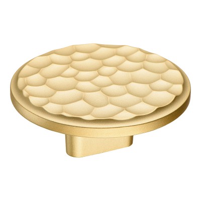 Ручка кнопка круглая геометрия 4195 016PC35 матовое золото диаметр 60 мм крепление 16 мм   