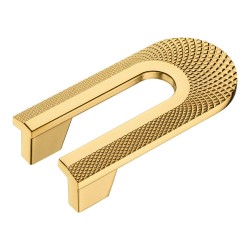 Ручка скоба геометрия 4200 032MP11 глянцевое золото длина 100 мм, крепление 32 мм Ручка скоба геометрия 4200 032MP11 глянцевое золото длина 100 мм, крепление 32 мм