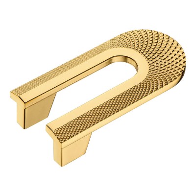 Ручка скоба геометрия 4200 032MP11 глянцевое золото длина 100 мм, крепление 32 мм Ручка скоба геометрия 4200 032MP11 глянцевое золото длина 100 мм, крепление 32 мм